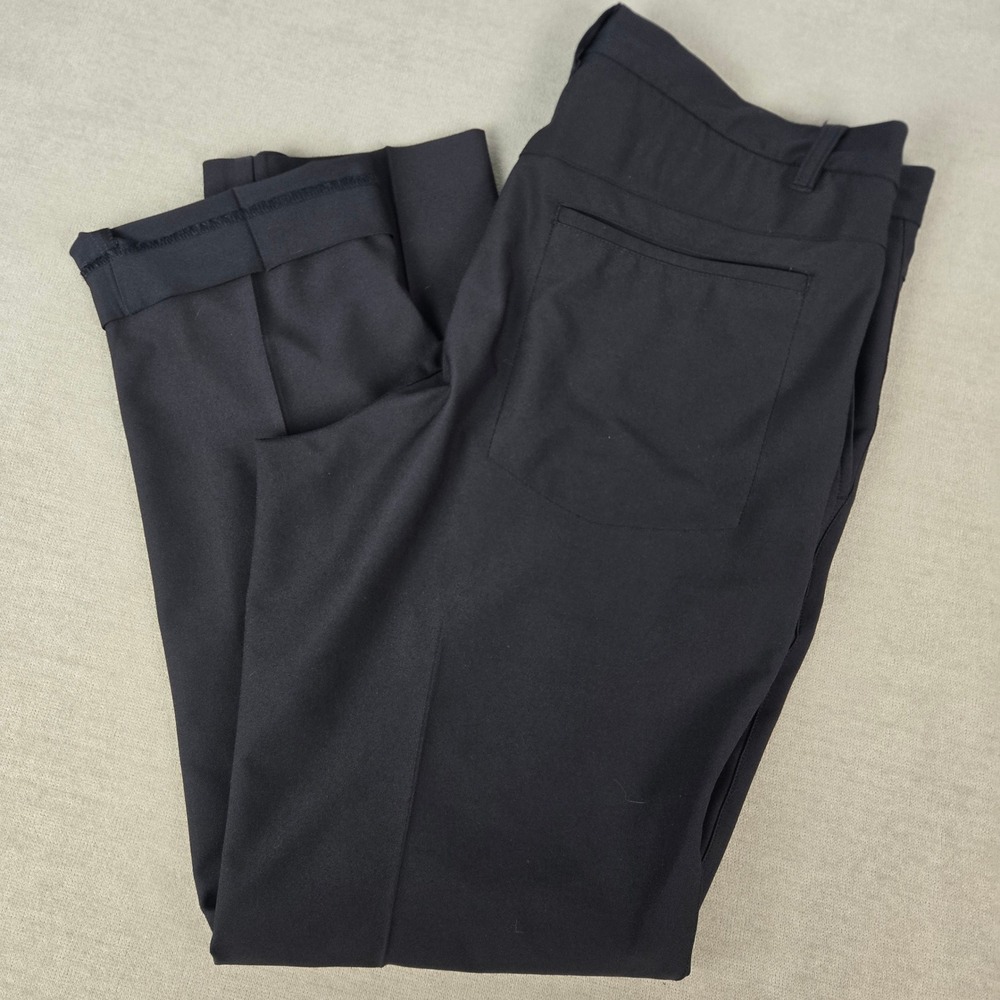 FootJoy Mens Performance Golf Tour Pants Black Stretch 35x30 24492 Flat Front